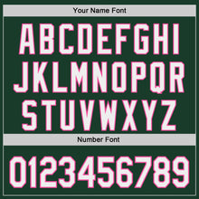 Load image into Gallery viewer, Custom Green White-Pink Japanese Wave 3D Pattern Design Authentic Baseball Jersey
