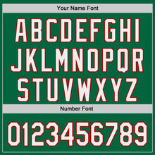 Load image into Gallery viewer, Custom Kelly Green White-Red Japanese Wave 3D Pattern Design Authentic Baseball Jersey
