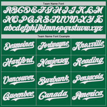Charger l'image dans la galerie, Custom Kelly Green White-Gray Japanese Wave 3D Pattern Design Authentic Baseball Jersey
