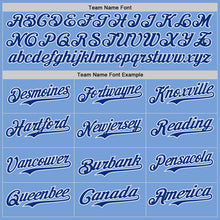 Load image into Gallery viewer, Custom Light Blue Royal-White Japanese Wave 3D Pattern Design Authentic Baseball Jersey
