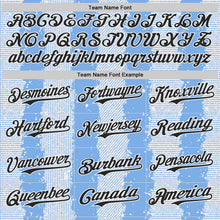 Load image into Gallery viewer, Custom Light Blue Black-White Stripe Argentina Style Authentic Baseball Jersey
