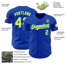 Laden Sie das Bild in den Galerie-Viewer, Custom Blue Light Yellow-Sky Blue Brazil Style Authentic Baseball Jersey
