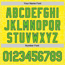 Load image into Gallery viewer, Custom Light Yellow Aurora Green-Royal Brazil Style Authentic Baseball Jersey
