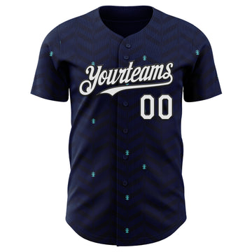 Custom Dark Purple White-Black Germany Style Authentic Baseball Jersey