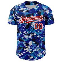 Laden Sie das Bild in den Galerie-Viewer, Custom Blue Red-White Japan Style Authentic Baseball Jersey
