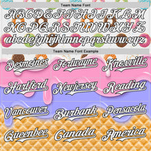 Charger l'image dans la galerie, Custom White-Black Ice Cream Waffle Donut Foodie Dessert Authentic Baseball Jersey
