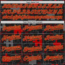 Laden Sie das Bild in den Galerie-Viewer, Custom Black Red-Old Gold Puzzle 3D Pattern Design Authentic Baseball Jersey
