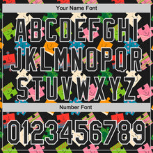 Load image into Gallery viewer, Custom Black-White Puzzle 3D Pattern Design Authentic Baseball Jersey

