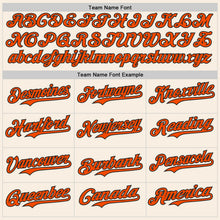 Charger l'image dans la galerie, Custom Cream Orange-Black Two Tone USA Flag Sleeves Stars and Stripes Authentic Baseball Jersey
