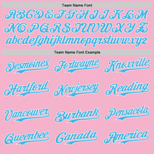 Charger l'image dans la galerie, Custom Light Pink Sky Blue-White Ice Cream Waffle Foodie Dessert Authentic Baseball Jersey
