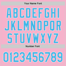 Charger l'image dans la galerie, Custom Light Pink Sky Blue-White Ice Cream Waffle Foodie Dessert Authentic Baseball Jersey
