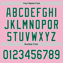 Charger l'image dans la galerie, Custom Light Pink Kelly Green-White Ice Cream Waffle Foodie Dessert Authentic Baseball Jersey
