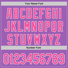 Charger l'image dans la galerie, Custom Medium Purple Pink-White Ice Cream Waffle Foodie Dessert Authentic Baseball Jersey
