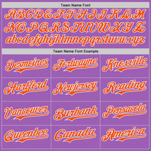 Charger l'image dans la galerie, Custom Medium Purple Orange-White Ice Cream Waffle Foodie Dessert Authentic Baseball Jersey
