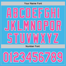 Charger l'image dans la galerie, Custom Sky Blue Pink-White Ice Cream Waffle Foodie Dessert Authentic Baseball Jersey
