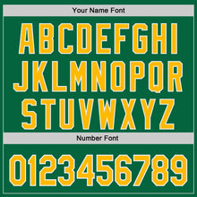 Charger l'image dans la galerie, Custom Kelly Green Gold-White Ice Cream Waffle Foodie Dessert Authentic Baseball Jersey
