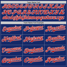 Charger l'image dans la galerie, Custom Royal Red-White Ice Cream Waffle Foodie Dessert Authentic Baseball Jersey
