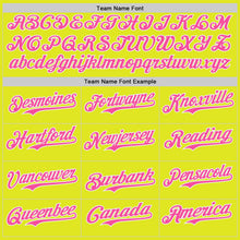 Charger l'image dans la galerie, Custom Neon Yellow Pink-White Ice Cream Waffle Foodie Dessert Authentic Baseball Jersey
