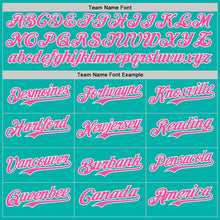 Charger l'image dans la galerie, Custom Aqua Pink-White Ice Cream Waffle Foodie Dessert Authentic Baseball Jersey
