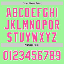Charger l'image dans la galerie, Custom Pea Green Pink-White Ice Cream Waffle Foodie Dessert Authentic Baseball Jersey
