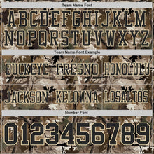 Laden Sie das Bild in den Galerie-Viewer, Custom Camo Black Cream-Olive Authentic Woodland Camouflage Salute To Service 7V7 Flag Football Jersey
