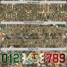 Laden Sie das Bild in den Galerie-Viewer, Custom Camo Vintage Mexican Flag Cream-Olive Authentic Woodland Camouflage Salute To Service 7V7 Flag Football Jersey
