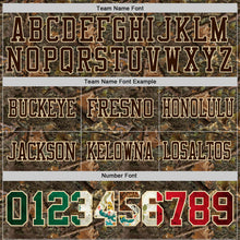 Laden Sie das Bild in den Galerie-Viewer, Custom Camo Vintage Mexican Flag Cream Brown-Olive Authentic Woodland Camouflage Salute To Service 7V7 Flag Football Jersey
