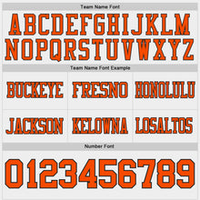 Laden Sie das Bild in den Galerie-Viewer, Custom White Orange-Black Authentic Stars And Stripes 7V7 Flag Football Jersey
