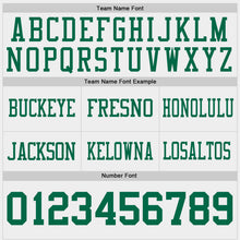 Загрузить изображение в средство просмотра галереи, Custom White-Kelly Green Authentic Abstract Fluid Line 3D Pattern 7V7 Flag Football Jersey
