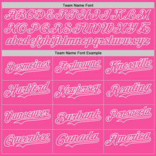 Load image into Gallery viewer, Custom Pink-White Fluid Wave Psychedelic Swirl Authentic Baseball Jersey
