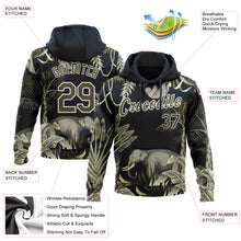 Laden Sie das Bild in den Galerie-Viewer, Custom Stitched Navy Olive-White 3D Pattern Design Elephant And Monkey Sports Pullover Sweatshirt Hoodie

