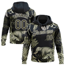 Laden Sie das Bild in den Galerie-Viewer, Custom Stitched Navy Olive-White 3D Pattern Design Elephant And Monkey Sports Pullover Sweatshirt Hoodie
