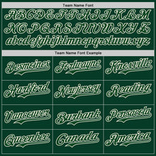 Charger l'image dans la galerie, Custom Green-Cream Fluid Liquid Wave Splatter Authentic Baseball Jersey
