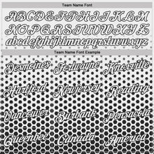 Laden Sie das Bild in den Galerie-Viewer, Custom White-Black Geometric Hexagonal Dot Gradient Performance T-Shirt
