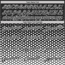 Load image into Gallery viewer, Custom Black-White Geometric Hexagonal Dot Gradient Performance T-Shirt
