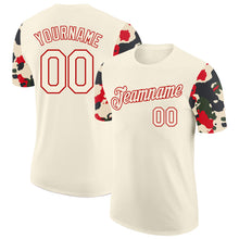 Загрузить изображение в средство просмотра галереи, Custom Cream-Red Camo Two Tone Performance T-Shirt
