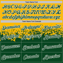 Charger l'image dans la galerie, Custom Yellow Green-White Fade Geometric Splatter Fragmented Shards Performance T-Shirt
