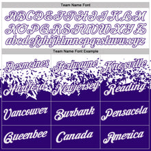 Charger l'image dans la galerie, Custom White-Purple Fade Geometric Splatter Fragmented Shards Performance T-Shirt
