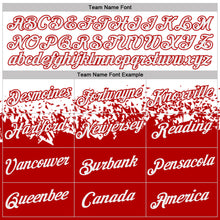 Charger l'image dans la galerie, Custom White-Red Fade Geometric Splatter Fragmented Shards Performance T-Shirt
