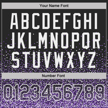 Load image into Gallery viewer, Custom Black Purple-White Colorful Sparkle Gradient Dots Performance T-Shirt
