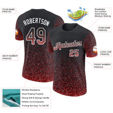 Загрузить изображение в средство просмотра галереи, Custom Black Red-White Colorful Sparkle Gradient Dots Performance T-Shirt
