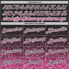 Load image into Gallery viewer, Custom Black Pink-White Colorful Sparkle Gradient Dots Performance T-Shirt
