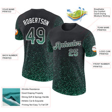 Load image into Gallery viewer, Custom Black Kelly Green-White Colorful Sparkle Gradient Dots Performance T-Shirt
