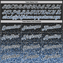 Load image into Gallery viewer, Custom Black Light Blue-White Colorful Sparkle Gradient Dots Performance T-Shirt
