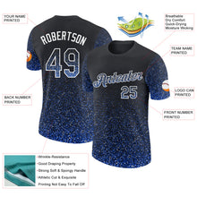 Load image into Gallery viewer, Custom Black Thunder Blue-White Colorful Sparkle Gradient Dots Performance T-Shirt
