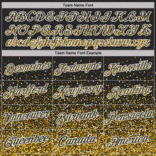Load image into Gallery viewer, Custom Black Gold-White Colorful Sparkle Gradient Dots Performance T-Shirt
