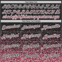 Load image into Gallery viewer, Custom Black Crimson-White Colorful Sparkle Gradient Dots Performance T-Shirt
