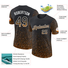 Загрузить изображение в средство просмотра галереи, Custom Black Bay Orange-White Colorful Sparkle Gradient Dots Performance T-Shirt
