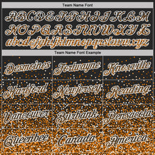 Загрузить изображение в средство просмотра галереи, Custom Black Bay Orange-White Colorful Sparkle Gradient Dots Performance T-Shirt
