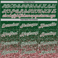 Load image into Gallery viewer, Custom Green Medium Pink-White Colorful Sparkle Gradient Dots Performance T-Shirt
